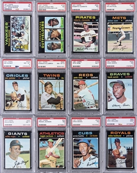 1971 Topps PSA-Graded Complete Set (752) Includes 500+ Graded 8 or Better